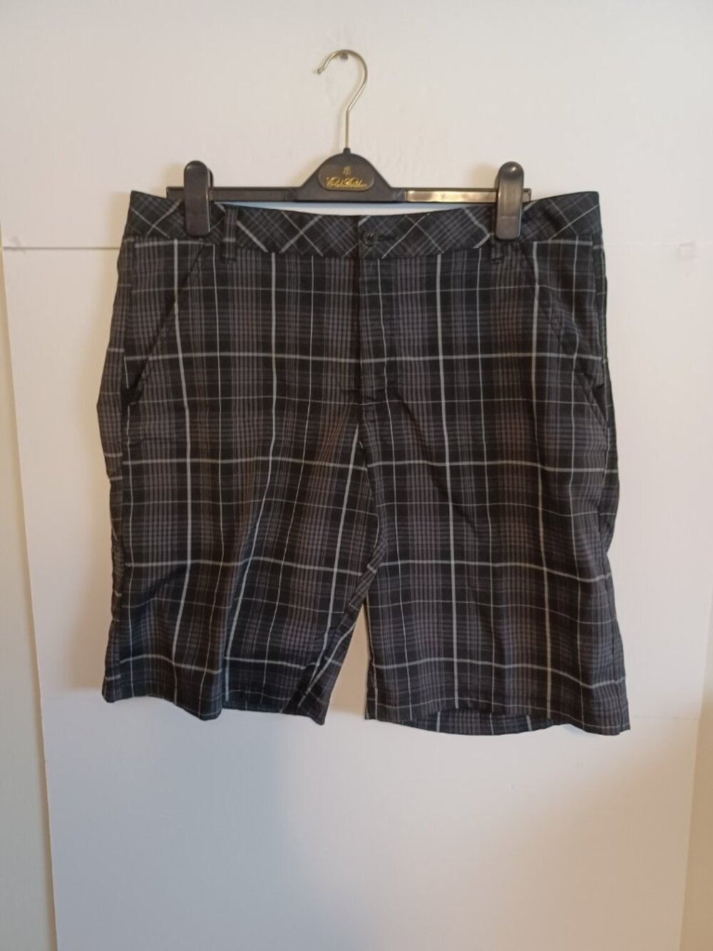 Fila Sport Mens Golf Shorts Plaid  Casual Walking SZ 36